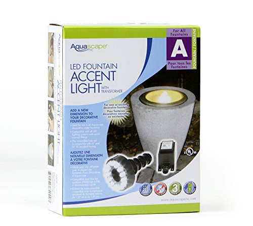 Aquascape AQSC - Lámpara LED con transformador, color negro