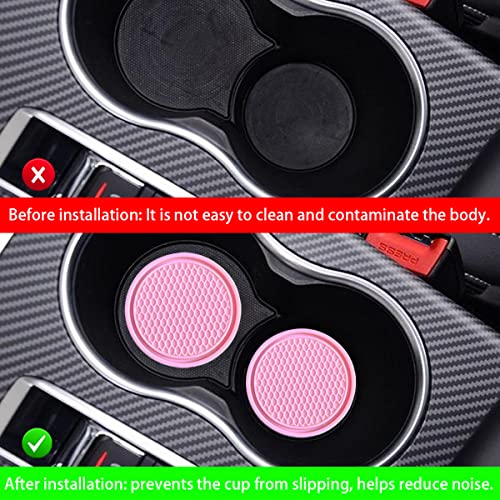 zipelo Portavasos para automóvil con forma de corazón, 2 pos
