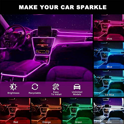 Tira de luces interiores para automóvil, sincronización de m