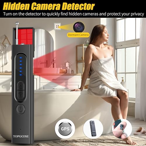 TOPGOOSE Detectores de cámara oculta, Detector de señal RF,