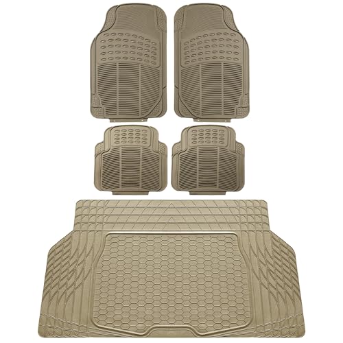 FH Group Alfombrillas para automóvil, goma resistente, prote