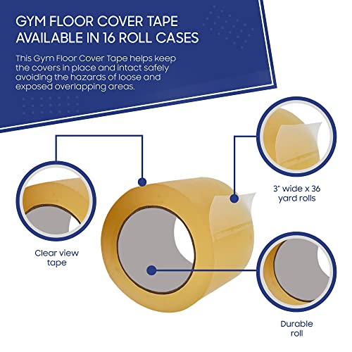 ® Cinta de vinilo transparente para suelo de gimnasio de alt