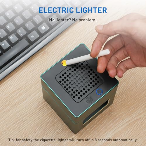 Green Air - Cenicero inteligente sin humo con encendedor, fi