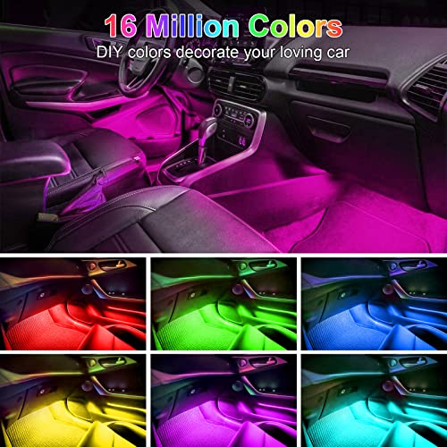 Luces LED para el interior del automóvil con control intelig