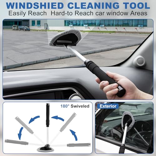 Viewsun Herramienta limpiadora de parabrisas, kit de limpiez