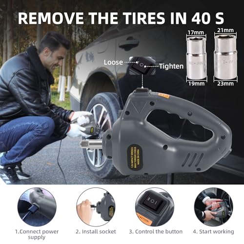 EFFIROSO Kit de gato eléctrico para automóvil hidráulico de