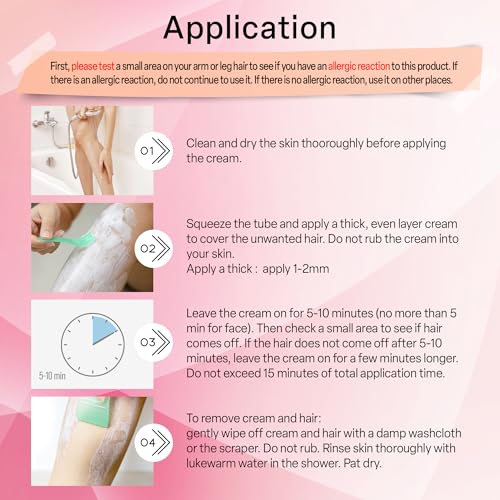 Crema depilatoria para mujeres: Bikini Pubic & Áreas íntimas