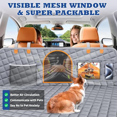Extensor de asiento trasero de automóvil para perros, funda