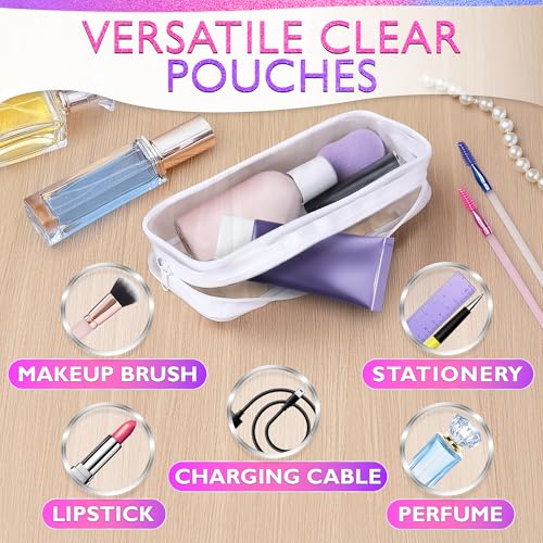KETAR Estuche cosmético, 2 bolsas pequeñas transparentes, Ju