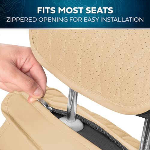 DiamondLux Edition - Fundas de asiento de automóvil de piel