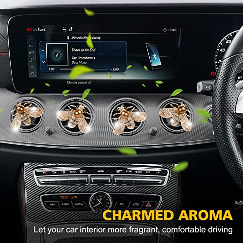 Car Bling Bee Clips de ventilación de aire oro+oro