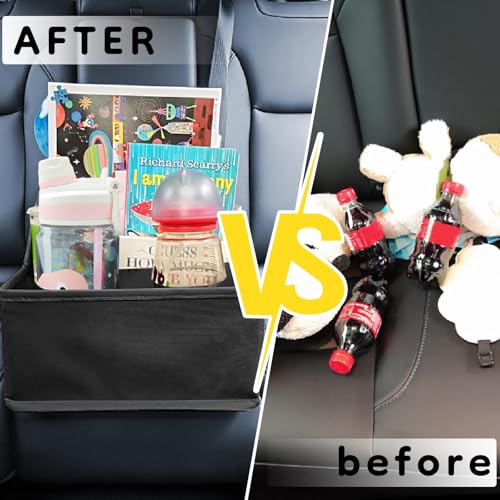 FLYBOX Organizador de asiento trasero de automóvil con 12 co