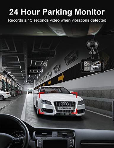 Dash Cam con la tarjeta de 32GB, 3" 1080p HD grabador gran a