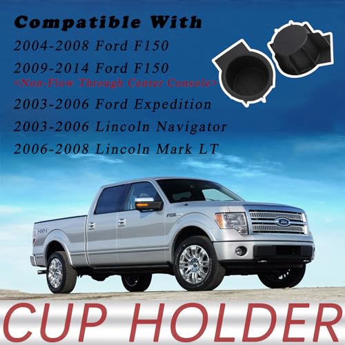 TQPONLY Inserto para portavasos, compatible con Ford F150 04