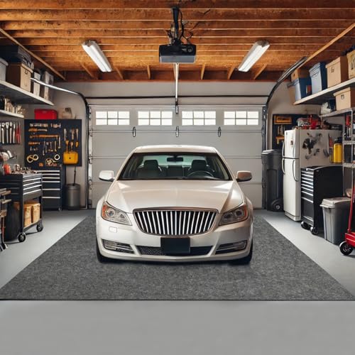 Garage Floor Mat for Cars, 7.3x8.4ft Oil Spill Absorbent Mat