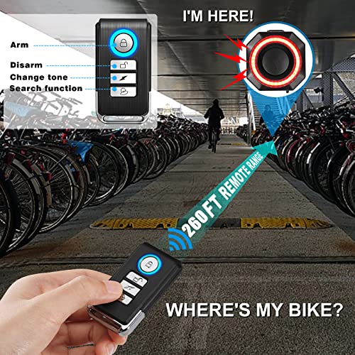 WSDCAM Luz trasera inteligente con alarma de bocina, encendi