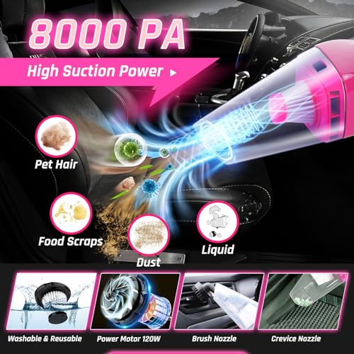 Kit de limpieza de interiores de automóvil de 47 piezas, sum