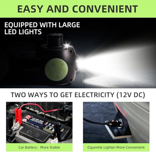 ROGTZ Kit de gato eléctrico mejorado para automóvil de 5 ton