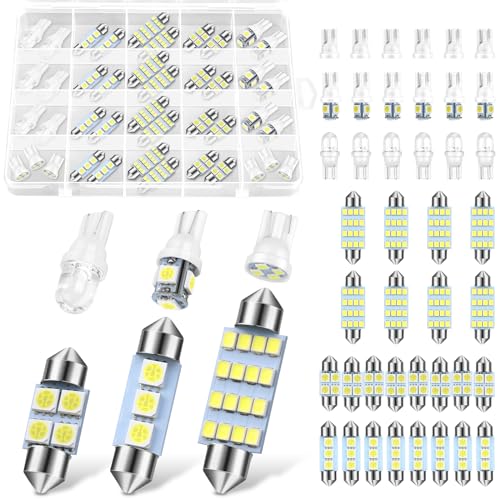 42 luces LED para el interior del automóvil, kit de bombilla