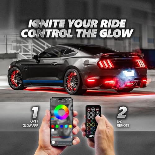 OPT7 Aura Pro - Kit LED para bajo cuerpo con Bluetooth., CAR