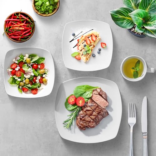 Zulay Kitchen Luna - Juego de platos y cuencos, juego de vaj