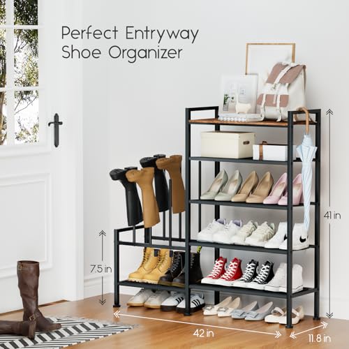 Zapatero organizador y almacenamiento – Zapatero de metal de