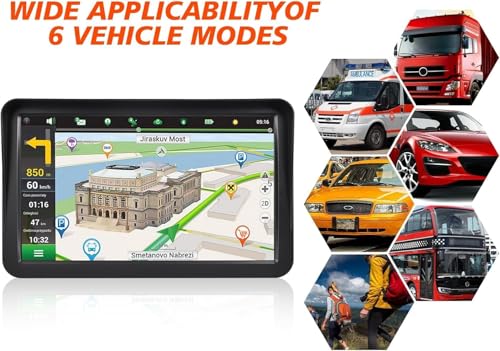 Navegador GPS para automóvil, pantalla de 9 pulgadas, guía d
