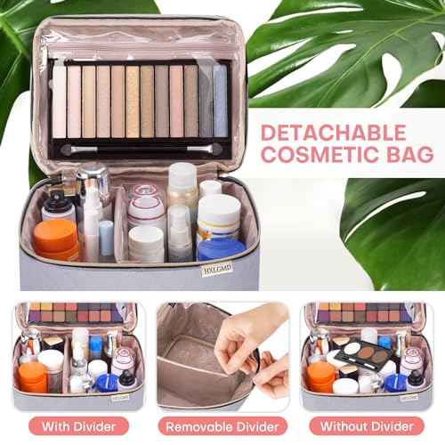 Bolsa de maquillaje de viaje, Gris
