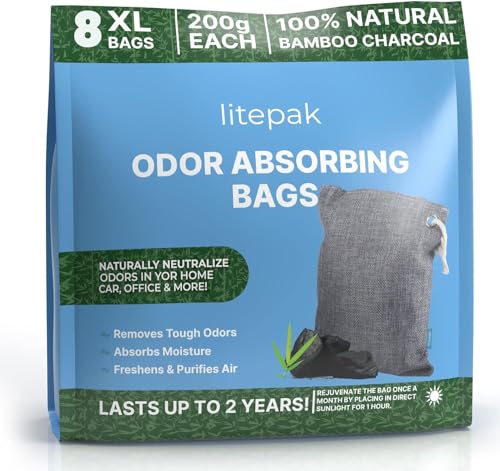 Litepak Bolsas de carbón activado, absorbentes de olores, (p