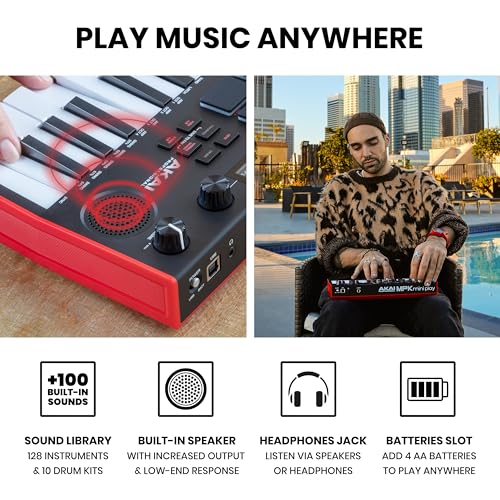 Akai Professional MPK Mini Play MK3 - Controlador de teclado