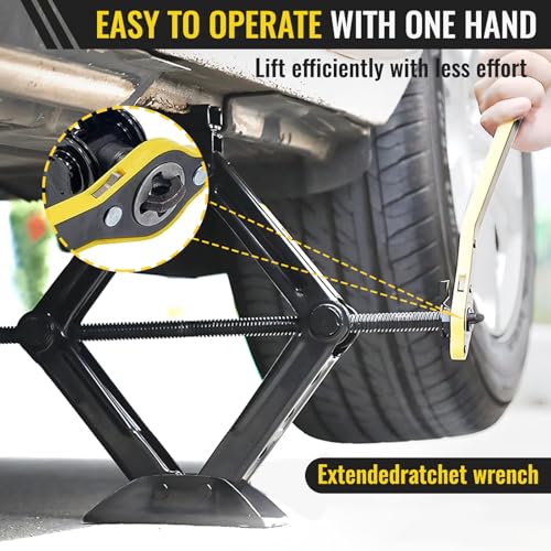 Kit de gato de coche, tijeras para coche, capacidad máxima d