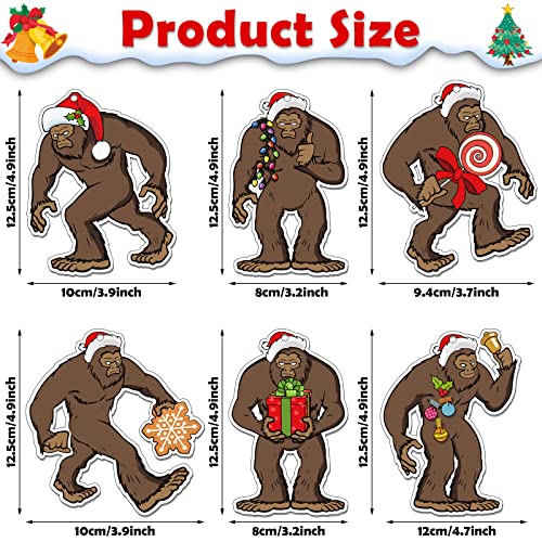Ambientador Bigfoot de 6 piezas de Navidad Bigfoot Sasquatch