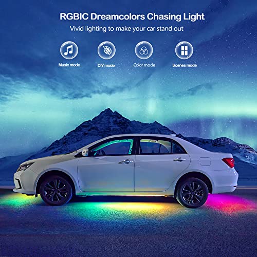 Underglow - Luces LED para automóviles, 6 luces LED intelige