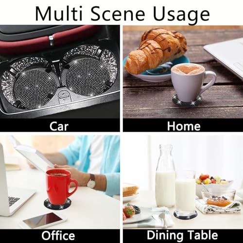 4 posavasos para auto, accesorios universales para el interi