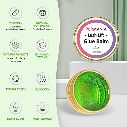 PERMANIA Bálsamo de pegamento para pestañas, adhesivos de le