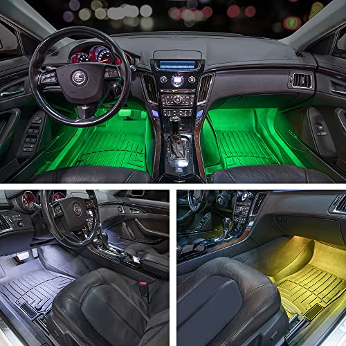 Equipo de iluminación LEDGlow de 4 piezas en 7 colores para