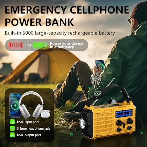 Radio de emergencia NOAA alerta meteorológica y kit de difus