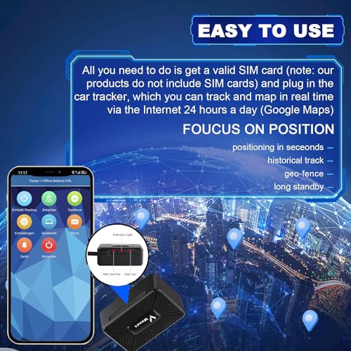 Zeerkeer Mini rastreador GPS para vehículos oculto, magnétic