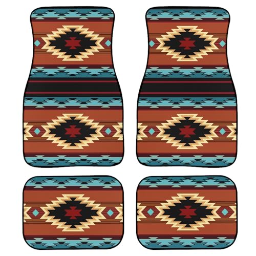 Tapetes universales con estampado de geometría azteca tribal