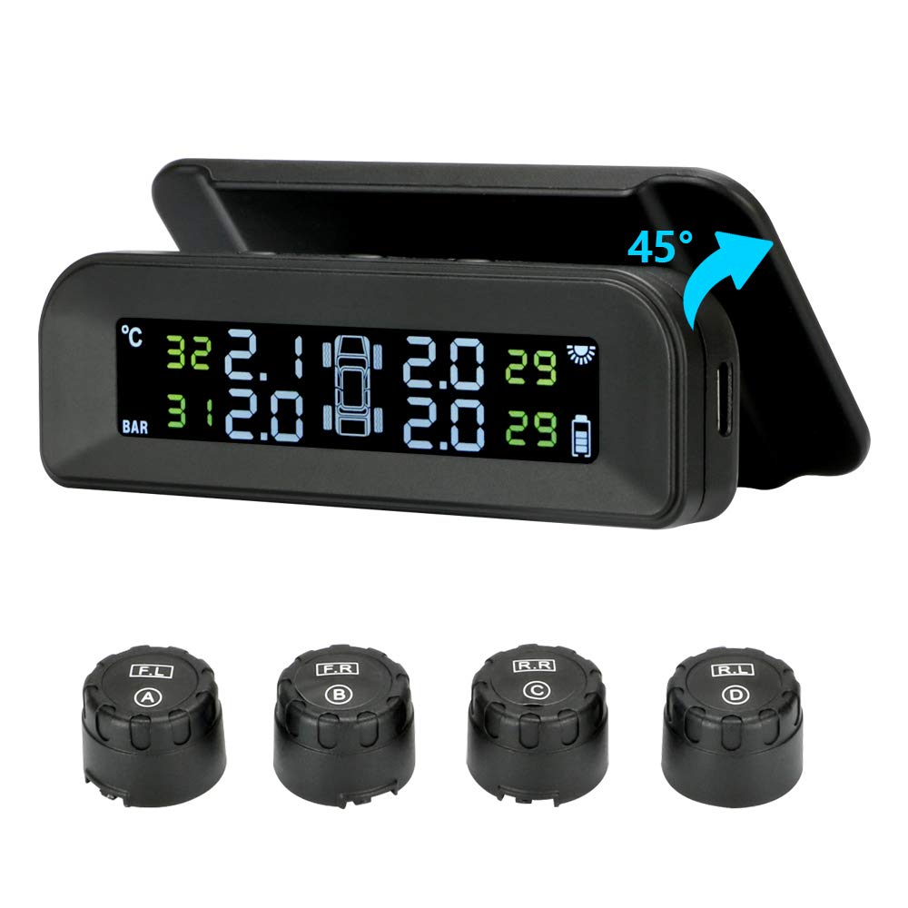 Sistema de monitoreo de presión de neumáticos TPMS solar ina