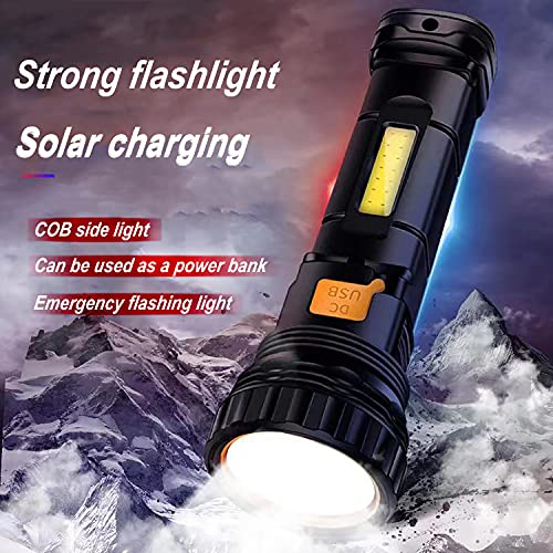 Linterna LED solar / recargable multifunción de 1000 lúmenes