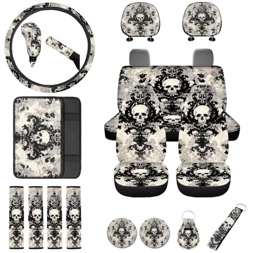 Buybai Juego completo de fundas de asiento de coche de calav