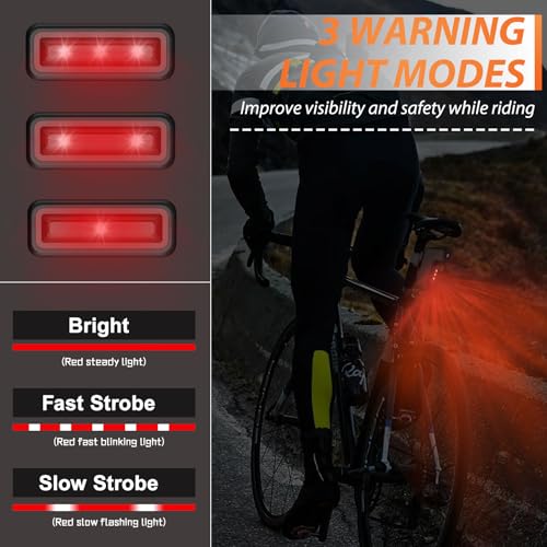 Cámara de bicicleta con luz trasera 1080P HD Cámara de acció