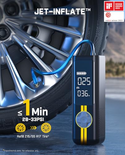 Fanttik Compresor de aire portátil X8 APEX, inflado rápido d