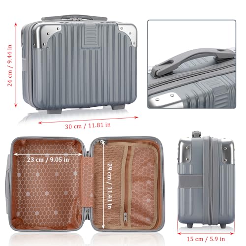 Estuche de viaje cosmético de carcasa dura portátil, equipaj