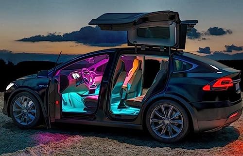 Luces de batería para automóvil, paquete de 4 luces LED de 7