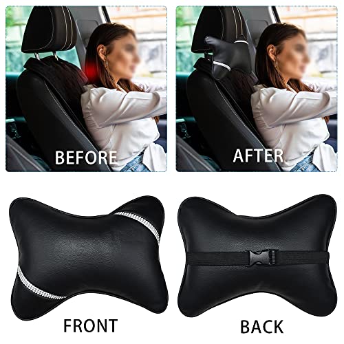 VVHOOY Almohadas de cuello de diamante para asiento de autom