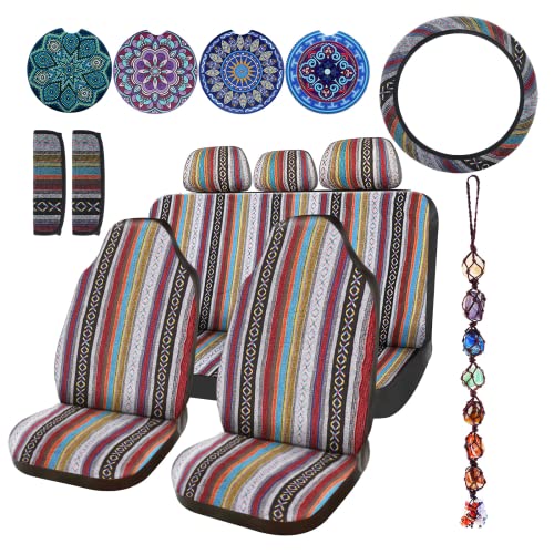 Frienda Juego completo de 14 fundas de asiento de automóvil