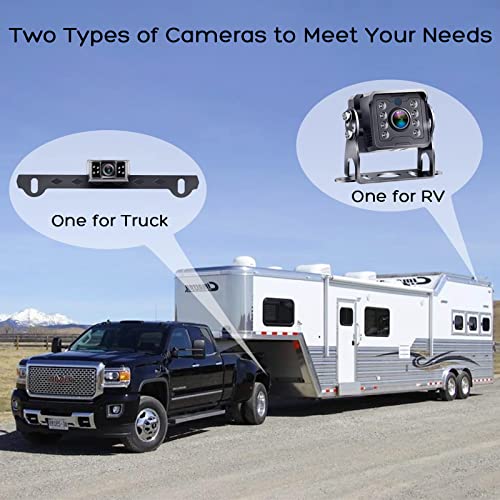 Cámara de respaldo para autocaravana HD 1080P 7 pulgadas, ki