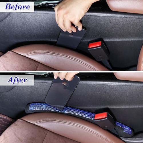 Paquete de 2 rellenos azules para asiento de automóvil, ajus